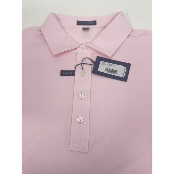 NWT Peter Millar SOUL Performance Jersey Golf Polo Shirt MROSE Pink XL $105 - Picture 7 of 10